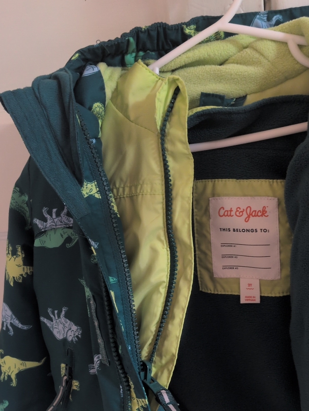 Cat & Jack Three In One Winter Jacket - Picture 3 of 4